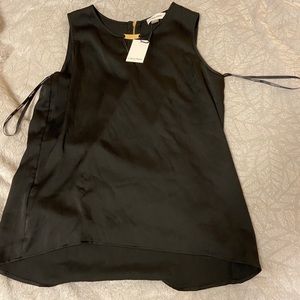 Calvin Klein Black blouse tank with gold detail